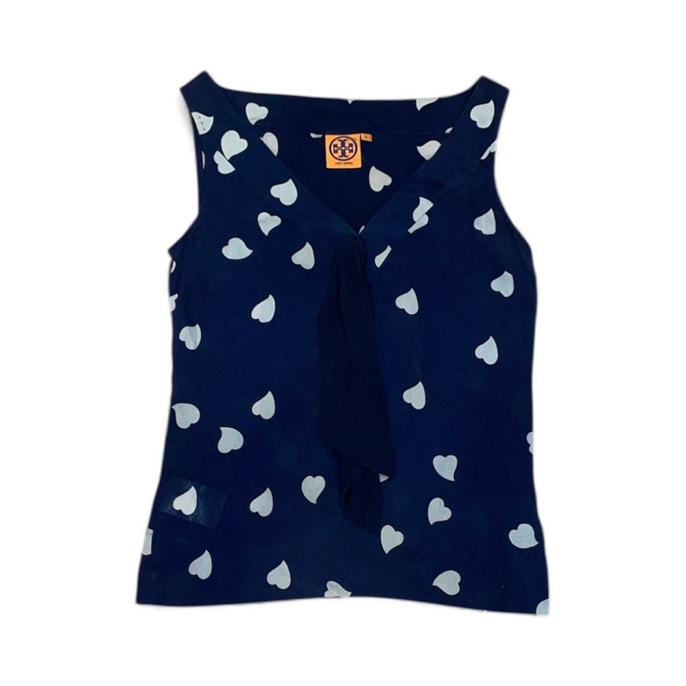 Tory Burch silk heart tank top